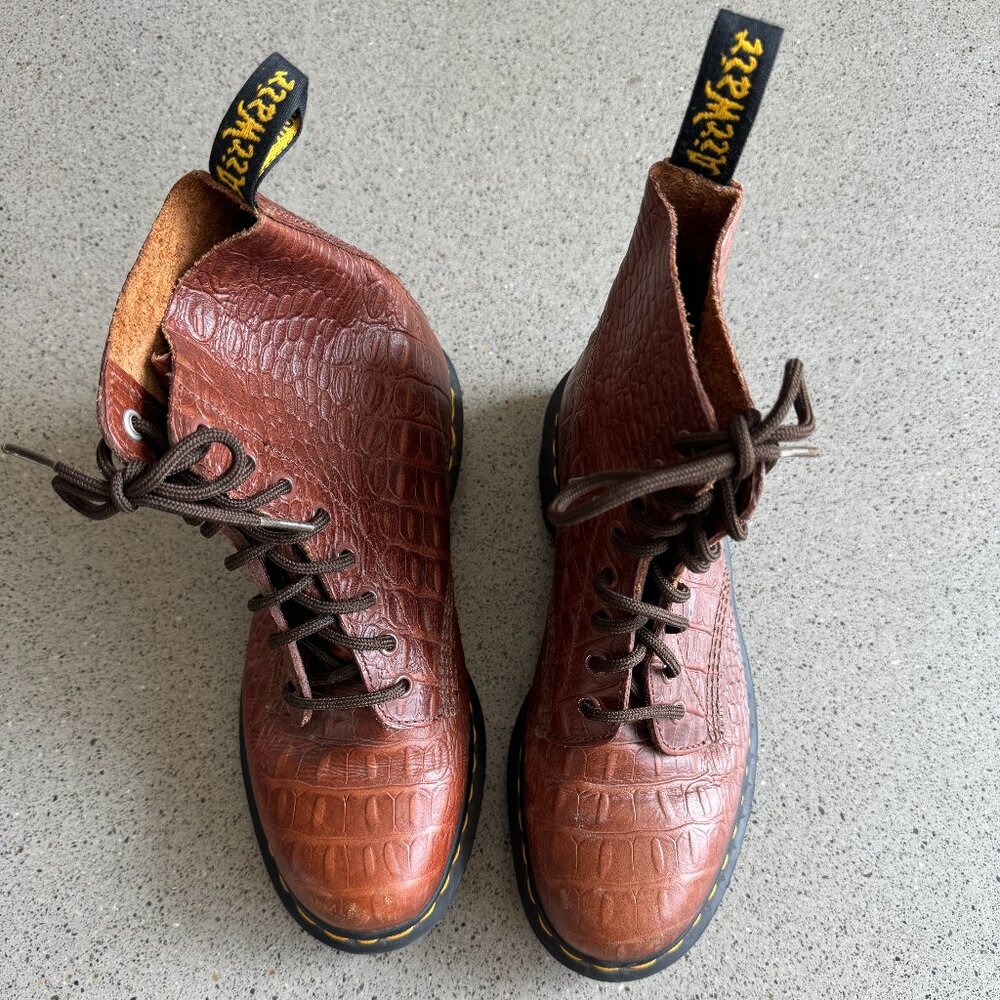 Doc Dr Martens 1460 Pascal Brown Croc
